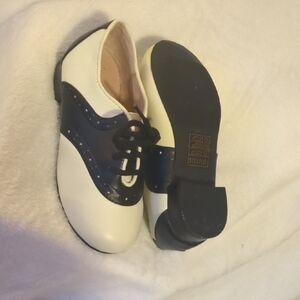 Elegant Kids' Black and White Dress Shoes